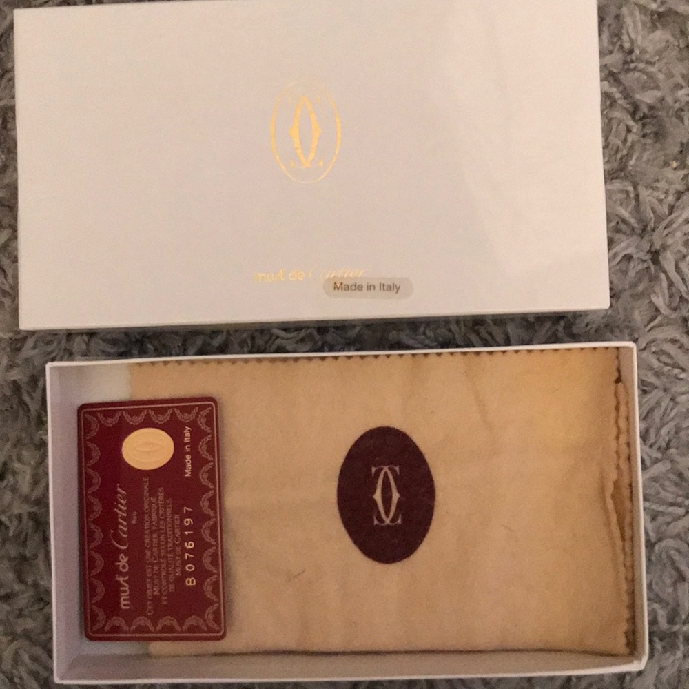 Vintage Cartier wallet box +certification card